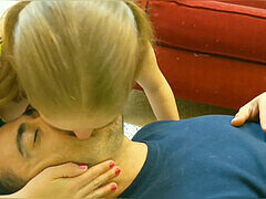 女, キス, オナニー