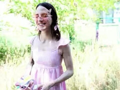 Morena, Alemán, Sexo duro, Al aire libre, Pequeña, Adolescente, Tetas