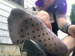 Foot fetish Close up feet and toes tease