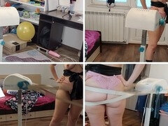 茶髪の, カップル, 淫乱熟女, 母, ヌード, 小柄, ガリガリ, 妻