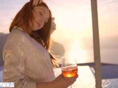 Beautiful Ginger Babe Fucks her Boss to Relieve Stress