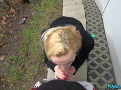 Schwarz, Blondine, Milf, Natürlichen titten, Pov, Öffentlich, Muschi, Russisch