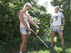 Blond, Harig, Hd, Lesbisch, Buiten