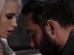 School girl Kiara Cole plowed on teacher's desk