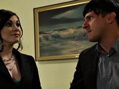 Student corrupts innocent teachers: Blowjob, Threesome  Toy Porn