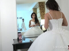 Dormitorio, Culo grande, Verga grande, Mamada, Novia, Morena, Estilo perrito, Boda