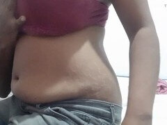 18 años, Pareja, Corrida, Masaje, Pequeña, Coño, Medias largas