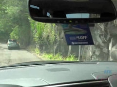 ビーチ, フェラチオ, 指いじり, 露出狂, 彼女, オーガズム, 公共, のぞき