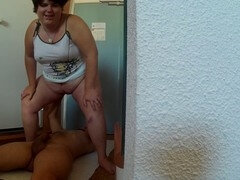 アナル, アスtoマウス, ぽっちゃり, ぽちゃ, デブ, 足, シャワー, 醜い