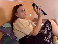 お尻, 茶髪の, 巨乳な, お婆さん, オナニー, 熟年, オマンコ, 一人