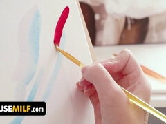 Mylf stepdaughter Syren Demer & Khloe Kingsley cheer up stepmom with wild threesome action - Mylf