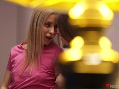 素人, チェコ, エロティック, レズビアン, なめる, オナニー, 小柄, オマンコ