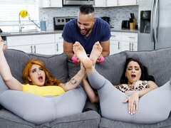 デカチン, デカパイ, フェラチオ, ぽちゃ, バック, 女 人男 人, 彼女, 淫乱熟女