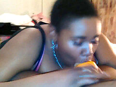 Amateur, Bbw, Black, Blowjob, Food