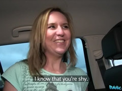 Amateur, Blonde, Sucer une bite, Voiture, De plein air, Pov, Public, Chatte