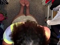 Nana, Belle grosse femme bgf, Grosse bite, Sucer une bite, Interracial, Fille latino