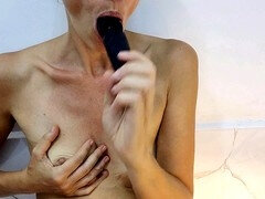 Blowjob, Daddy, Deepthroat, Masturbation, Petite, Solo, Sucking, Toys