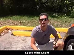 Hot spanish latina teenie picked up and banged