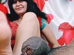 Blasen, Handjob, Selbstgemacht, Indisch, Milf