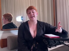 Curvy Redhead Model Blowjob - Casting Couch Hotel Sex Gone Wrong