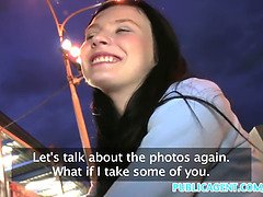 Timea Bela goes wild for a public audition and fucks for it in POV