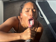 Amateur, Grosse bite, Noire, Sucer une bite, Voiture, Couple, Noir ébène