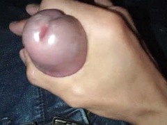 I am a young man 18+ years old masturbating in jeans in my friends warehouse, my small but very hard and tight