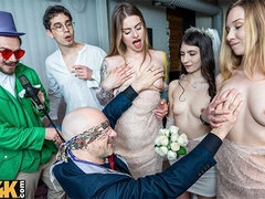 In den arsch, Braut, Braunhaarige, Gruppensex, Hardcore, Hd, Russisch, Hochzeit