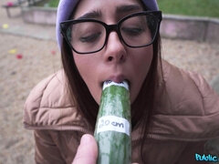 The How Deep Challenge - nerdy brunette in glasses Ale Danger