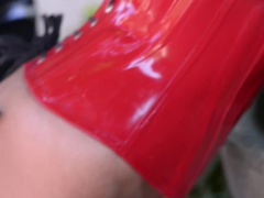 お尻, ブロンド, イギリス人, 足, フェムドム, ゴム, 自然山雀, スパンキング