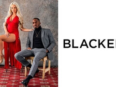 Asombroso, Culo, Negro, Rubia, Polla, Estilo perrito, Interracial, Lencería