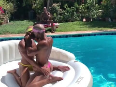 Mamada, Gay, Grupo, Sexo duro, Latina, Al aire libre