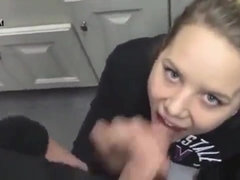 Amateur, Crazy, Cumshot, Handjob, Homemade, Public, Swallow, Teen