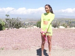 Leashed whore is going to get destroyed in a POV scene