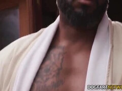 デカパイ, ブロンド, フェラチオ, イく瞬間, チン, 手コキする, 異人種間, レズビアン