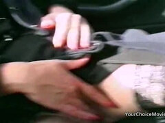 Mamada, Británico, Coche, Sexo duro, Hd, Maduro, Al aire libre, Esposa