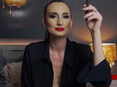 Брюнетки, Доминирование, Женщины, Женское доминирование, Кожа, Властные, Юбки, Соло