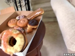 Leie, Braunhaarige, Spermaladung, Schwanz, Handjob, Hardcore, Interrassisch, Monster