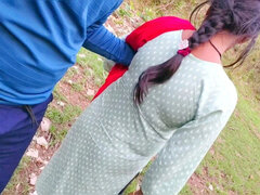 Young Indian Desi College Girl Fucked Hard by Boyfriend in Jungle - Hindi Village Sex