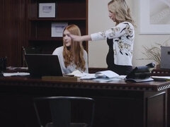 美女, デカパイ, ブロンド, 女 人男 人, Hd, オフィス, オマンコ, 禁句