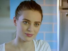 Anal, Cul, Grosse bite, Sucer une bite, Brunette brune, Couple, Lingerie, Rugueux