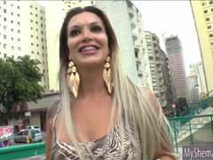 Anaal, Grote mammen, Rondborstig, Hd, Shemale