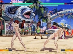 アジア人, ゲーム, レズビアン, 裸