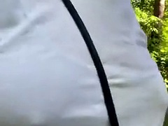 デカパイ, 汚れた　, 露出狂, 毛深い, アウトドア, 公共, オマンコ, 妻