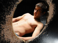 First glory hole experience for two muscular blokes on fire