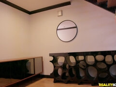 Grote lul, Zwart, Pijpbeurt, Bruinharig, Man die toekijkt, Man, Interraciaal