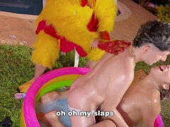 Blondine, Hochschule, Tochter, Oma, Lesbisch, Milf, Mutti, Ringkampf