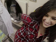 デカチン, フェラチオ, 茶髪の, 衣服着たままセックス, チン, デブ