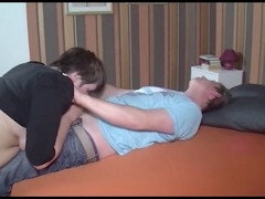 Enthousiasteling, Kont naar mond, Slaapkamer, Grote kont, Grote lul, Sperma shot, Duits, Kut duiken