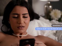 Watch how Nathan Bronson pounds Roxie Sinner's pussy and makes her scream with pleasure